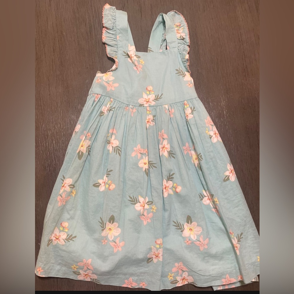 Blue floral dress